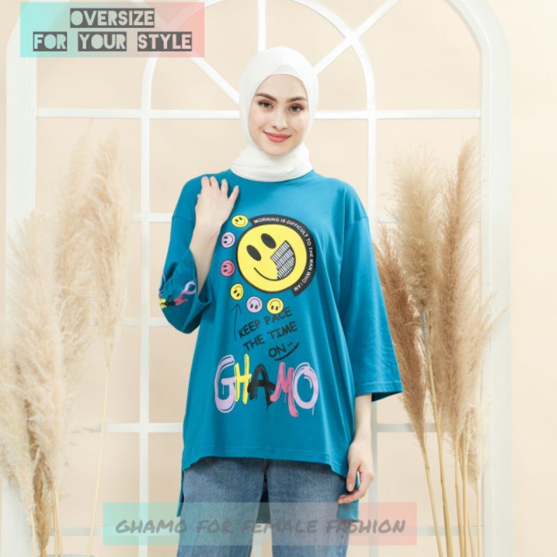 TSHIRT OVERSIZE CEWEK ORIGINAL GHAMO / KAOS OVERSIZE CEWE / ATASAN CEWE / ATASAN OVERSIZE / BAJU OVE