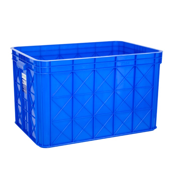 Krat Plastik Green Leaf 2244 P Container Industri Keranjang Plastik Bak Air Krat
