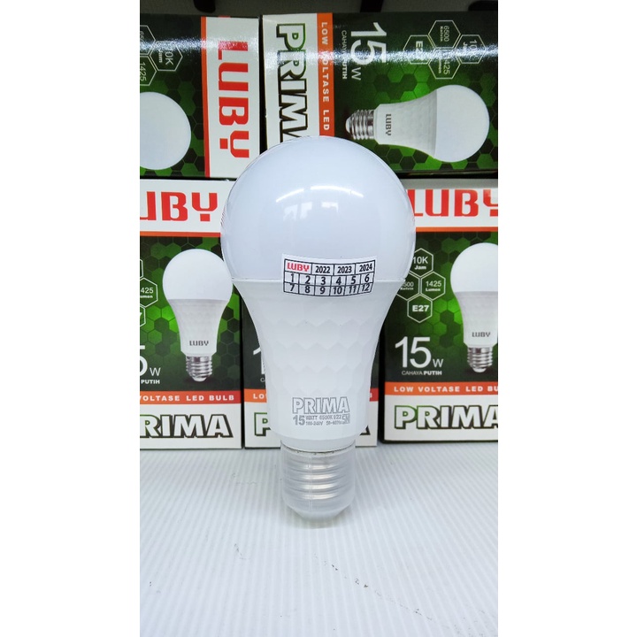 LUBY PRIMA Lampu Bohlam LED 5W, 7W, 9W, 12W, 15W, 18W dan 24W LED BULB