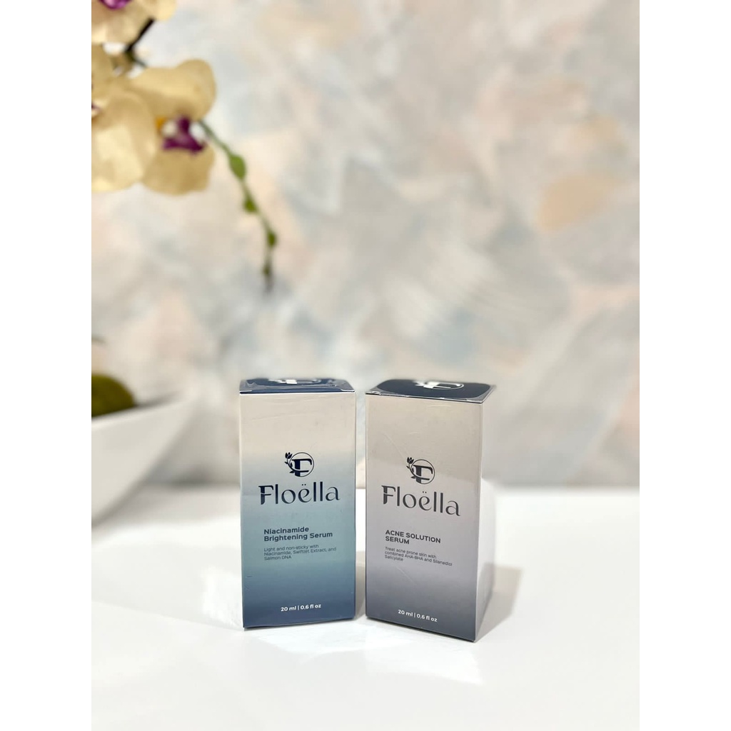 Tosca x Floella Brightening &amp; Acne Solution Serum Cerahkan Kulit dan Bebas Jerawat
