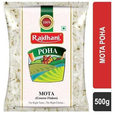 

10.10 BRANDS FESTIVAL Poha Mota Rajdhani / Rice Flakes India Premium/Beras Poha Thick Tebal 500 gr serbuuu !