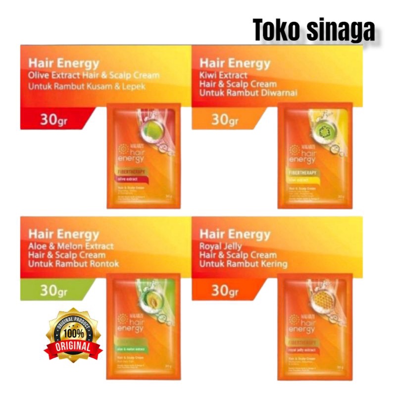 Makarizo Hair Energy Fibertherapy Creambath Sachet 30 ml.