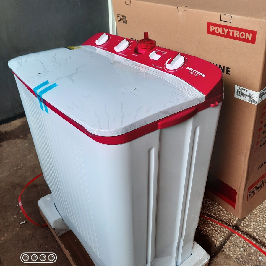 MESIN CUCI 2 TABUNG POLYTRON PWM-952 / PWM952 9kg