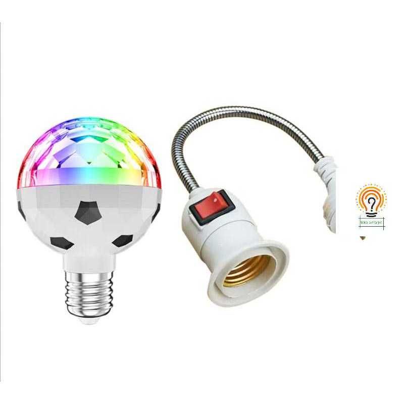 Lampu Disco Putar Bentuk Bola Rotating Lamp E 27 Magic Ball Lamp