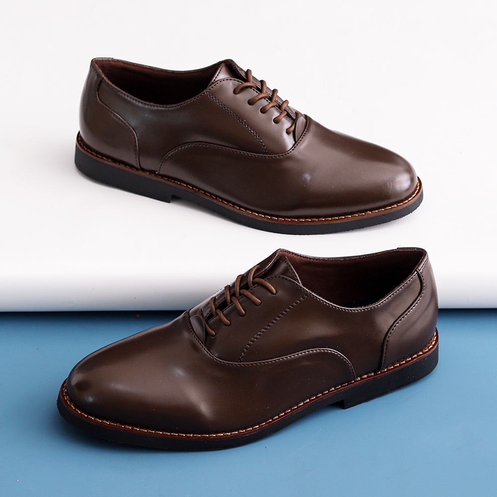 DEMBBLE BROWN |ManNeedMe x Lvnatica| Sepatu Vintage Pria | Pantofel Pria Kantor Formal Shoes ORI