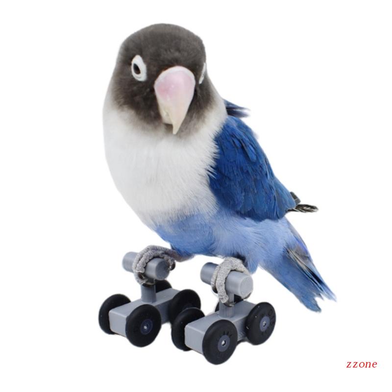 Zzz 2pcs Mainan Roller Skate Mini Untuk Burung Beo