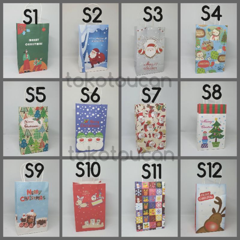 

CHRISTMAS PAPER BAG | GOODIE BAG | TAS KADO NATAL | CHRISTMAS GIFT
