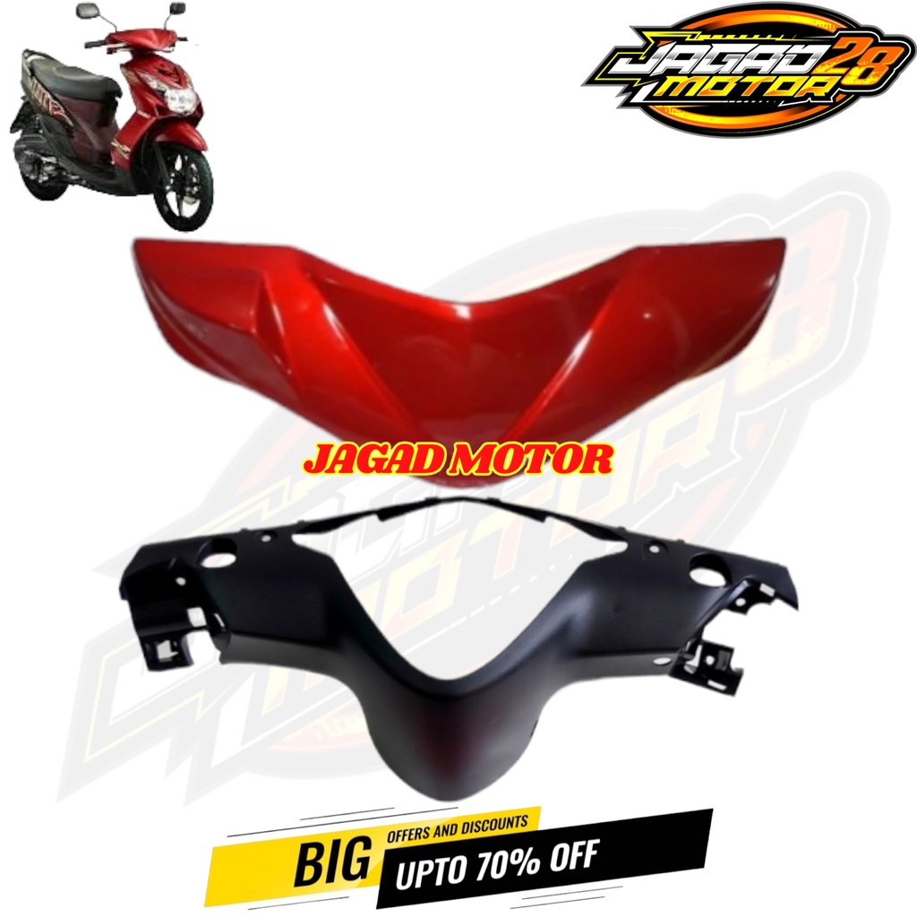 Batok Kepala Depan Belakang Yamaha Mio Soul Karbu Lama Merah tahun 2008 - 2012 / Batok Kepala Depan Belakang Yamaha Mio Soul Lama Karbu Merah Tahun 2008-2012