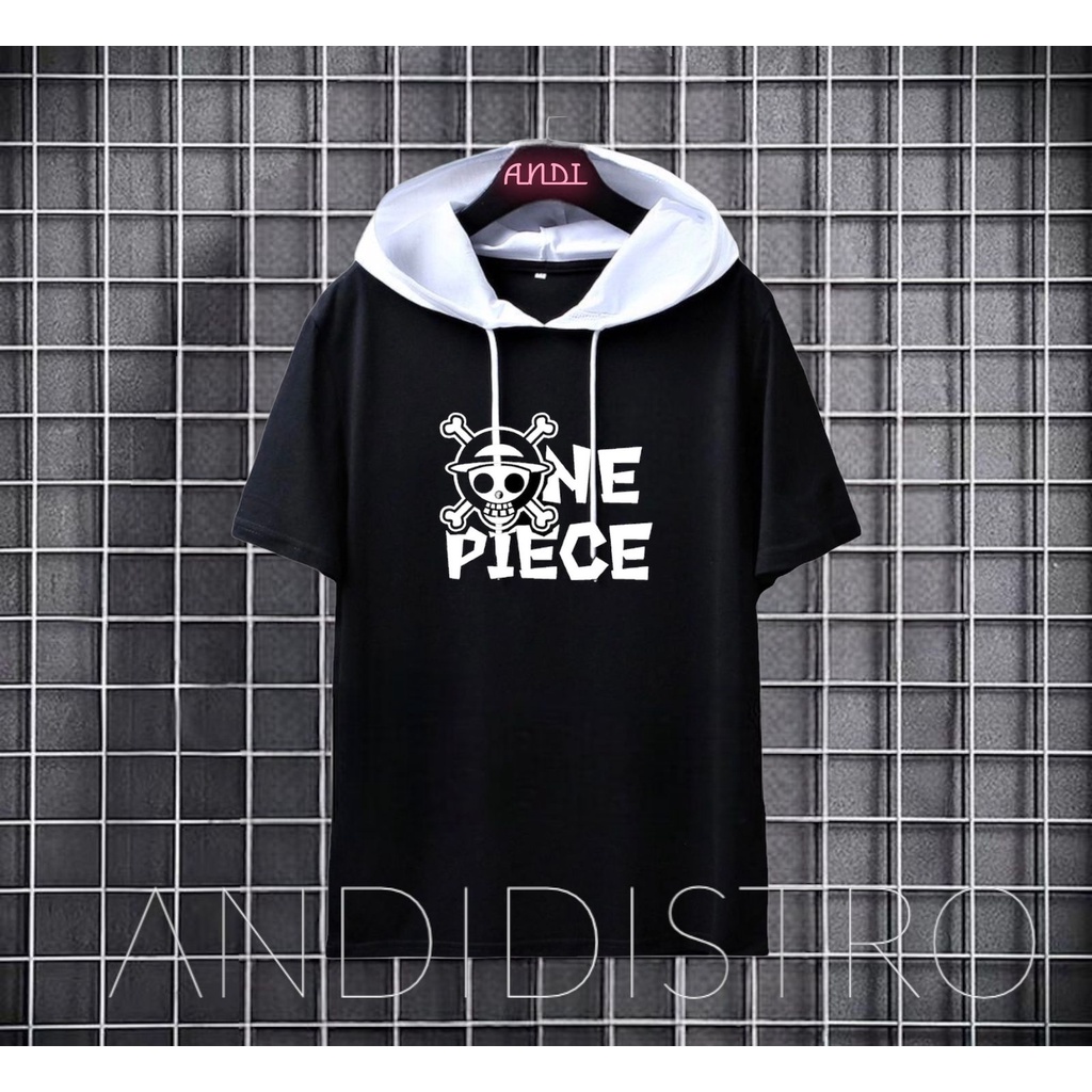 KAOS HOODIE POLOS/KAOS KOMBINASI HITAM PUTIH/KAOS HODIE SABLON /KAOS SABLON / KAOS ONE PIECE /HODIE 