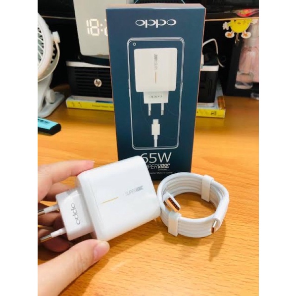 SMART CHARGER OPPO TYPE C 65WATT SUPER VOOC 6A OPPO A54/A55/A74/A76/A96/RENO 4/4F/RENO 5/5F/RENO 6/RENO 7/ 65W ORI 100%