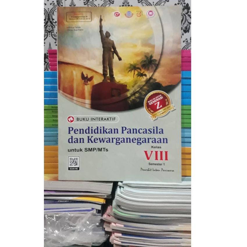 BUKU PR INTERAKTIF  PPKn KELAS 8 semester 1 , semester  22022/2023 INTAN PARIWARA ‑ MER.18Oc22a