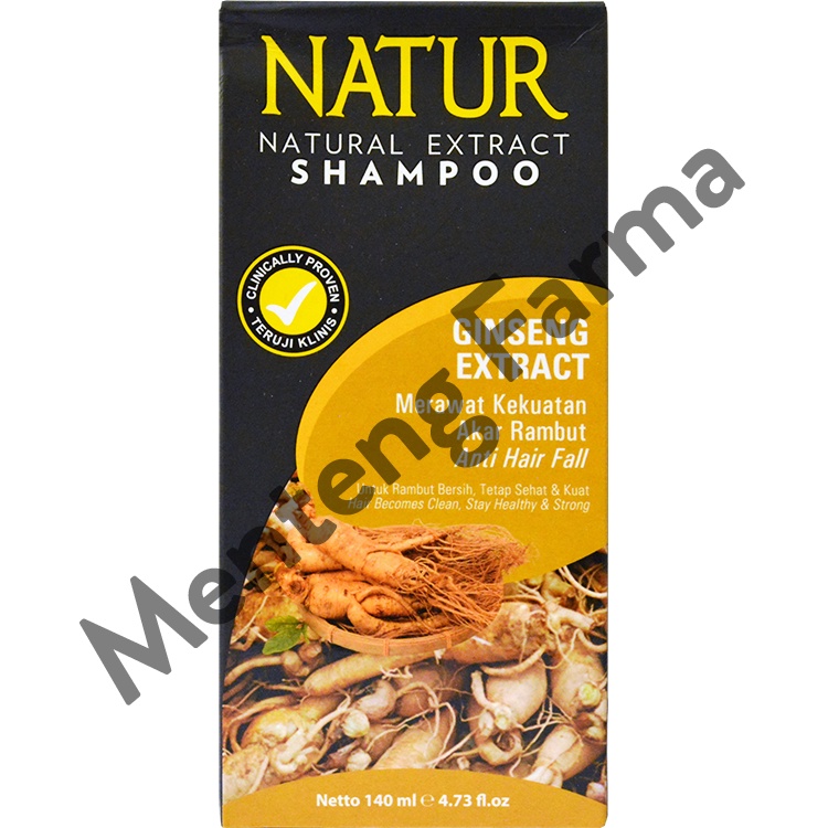 Natur Shampoo Gingseng Extract 140 ML - Perawatan Rambut Rontok