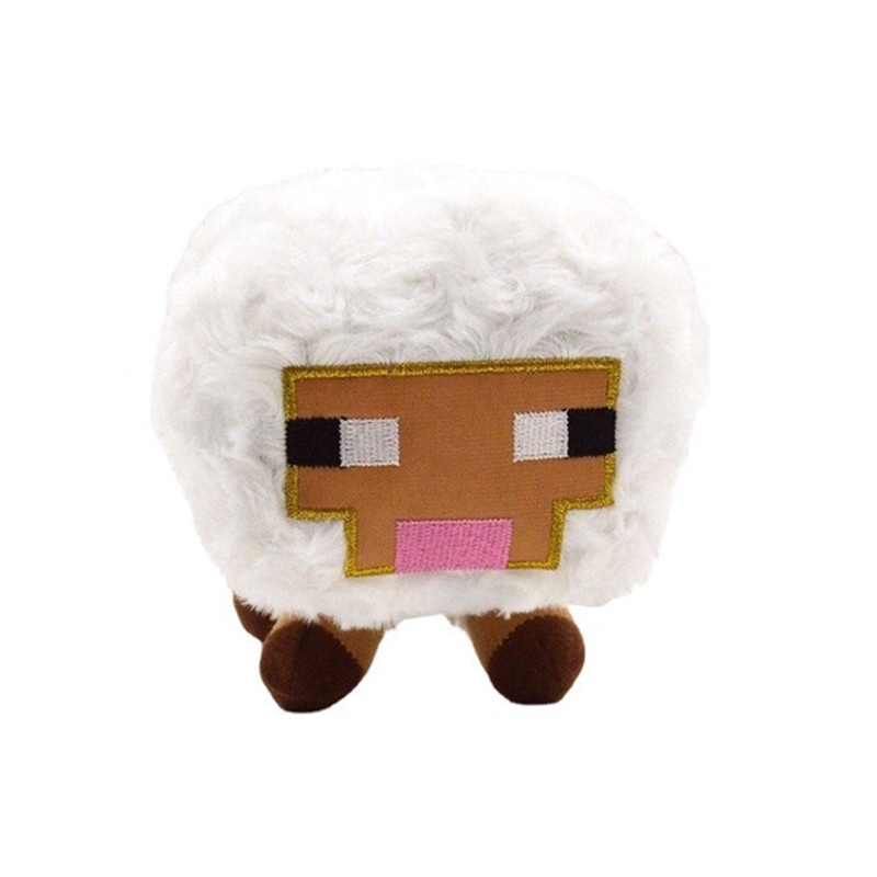 1pc Mainan Boneka Stuffed Plush Minecraft Enderman Ocelot Babi Domba Kelelawar Laba-Laba Serigala