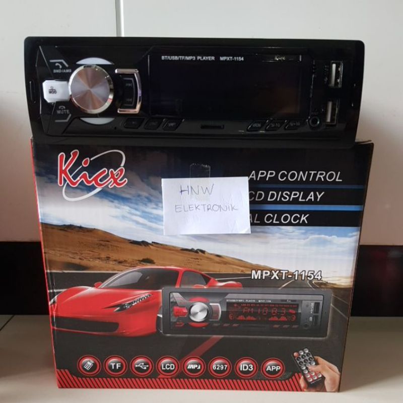 Tape mobil singledin single din headunit head unit MP3 KICX BLUETOOTH USB Chas HP