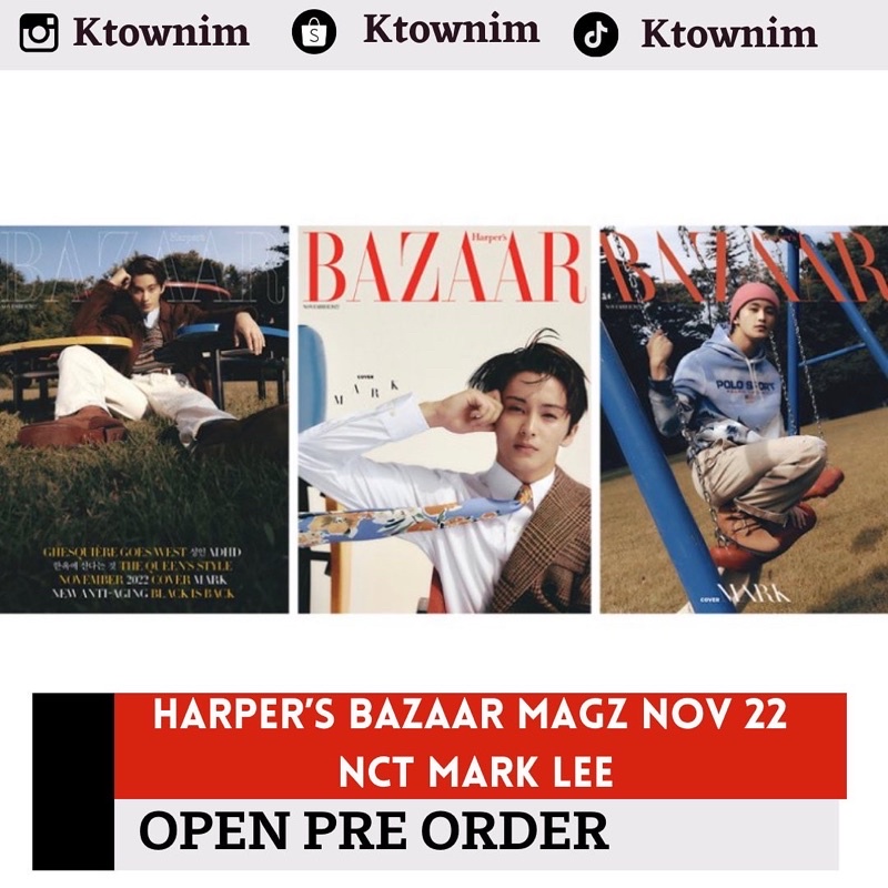 [ READY ] HARPER`S BAZAAR 2022.11 (Cover : MARK (NCT)