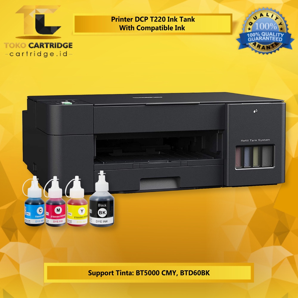 Printer Brothr T220 Pengganti DCP-T310 DCP T310 New With Compatible Premium Ink Print scan Copy All In One