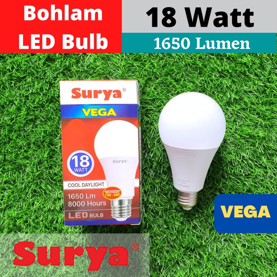 Bohlam LED Surya Vega 5 7 9 12 15 18 Watt Super Murah Lampu LED