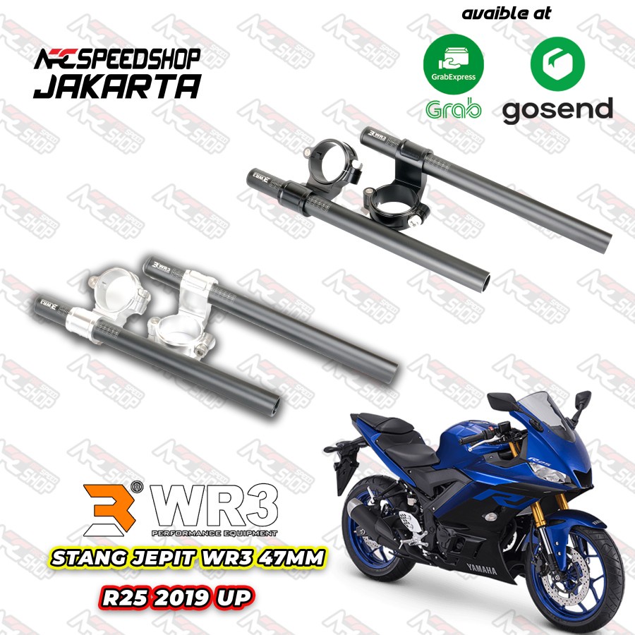 Stang Clip On / Stang Jepit WR3 47mm Yamaha R25 New