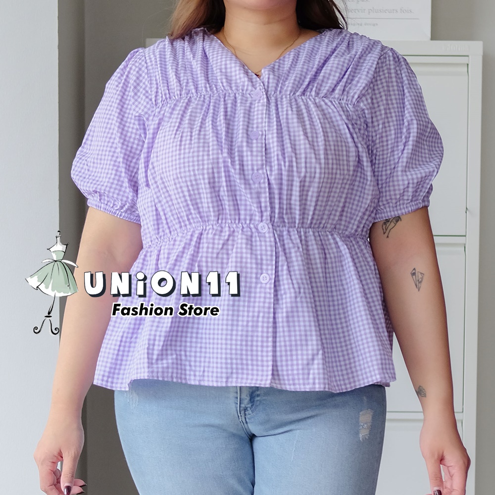 UNION11 - ATASAN JUMBO WANITA LD 120 / BAJU JUMBO WANITA / BAJU KERJA WANITA BIGSIZE / BLOUSE JUMBO WANITA / ATASAN JUMBO XXXL WANITA JEKO