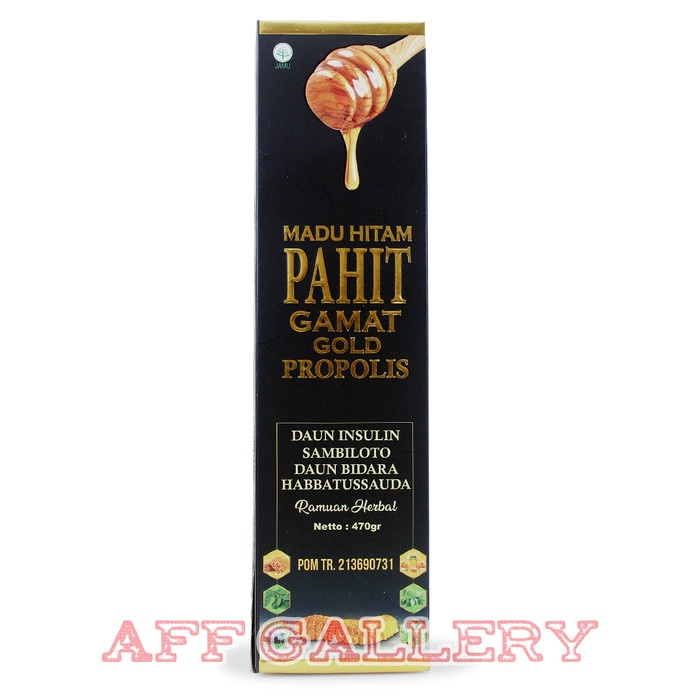 

TERHEBAT !! MADU HITAM PAHIT 470 G GAMAT GOLD PROPOLIS MADU HITAM