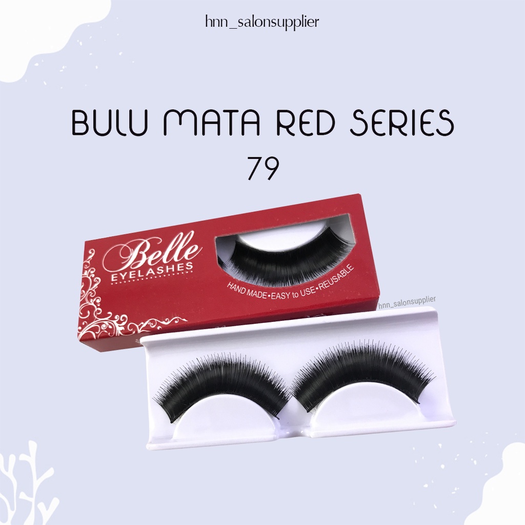 79 Bulu Mata Palsu Handmade Fake Eyelash Eye Lashes Lash Artifivial Belle Eyelashes