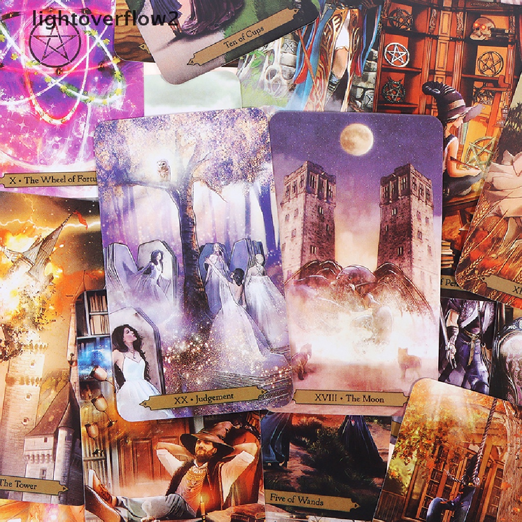 (lightoverflow2) Mainan board game Ramalan Tarot Moore