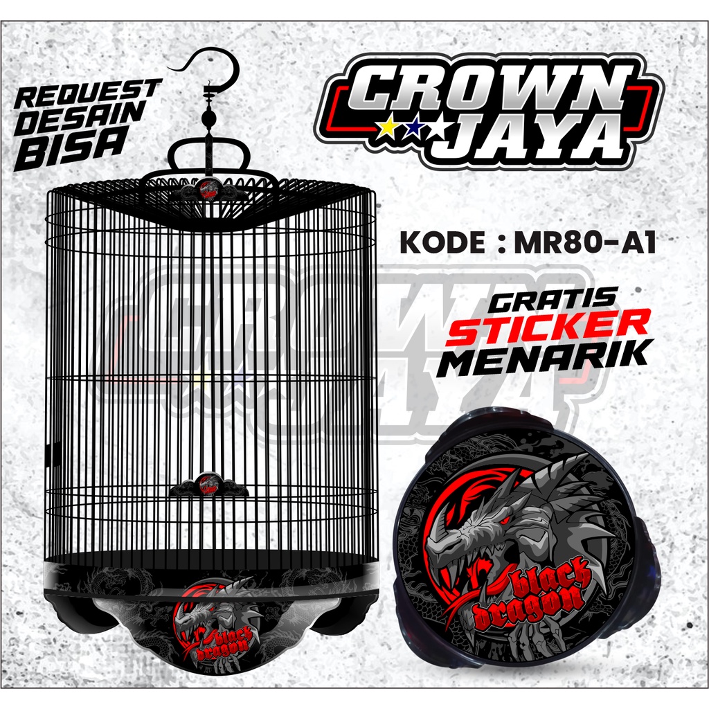 Decal Stiker Murai - Stiker Sangkar Murai ORIQ JAYA - Decal Tebok Murai No 1 No 2 No 3 - MR80