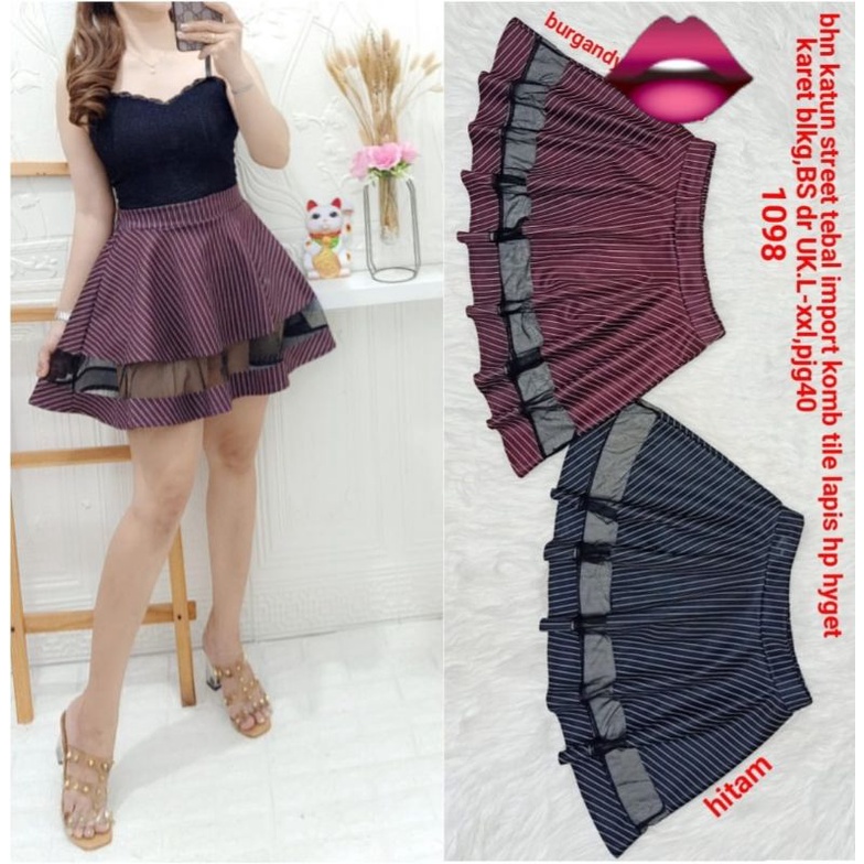 rok celana payung rok celana Rok celana  import rok celana mekar bahan katun import halus adem