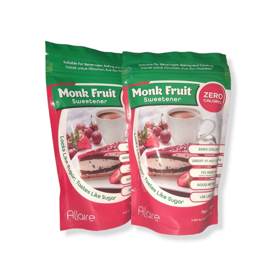 

MONK FRUIT SWEETENER LUO HAN GUO / PENGGANTI GULA - 200GR