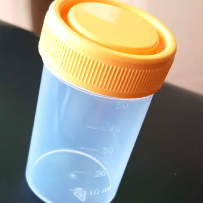 Pot Urine 50 cc Plastik | Cup Slime | Pot Salep Dahak 50cc 50ml | Pot Dahak Promo