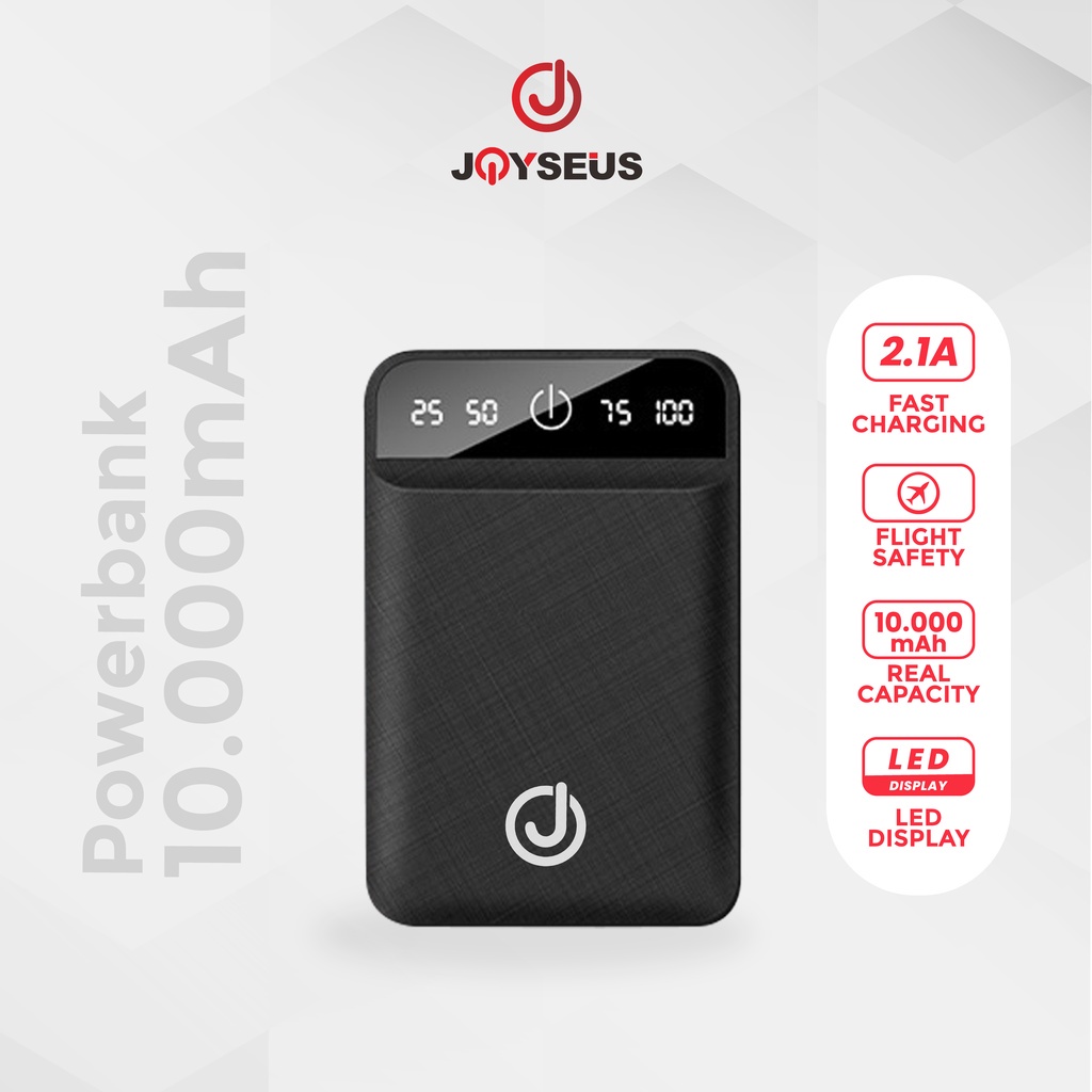 Joyseus PB10-A Powerbank 10000mAh LED Digital Display