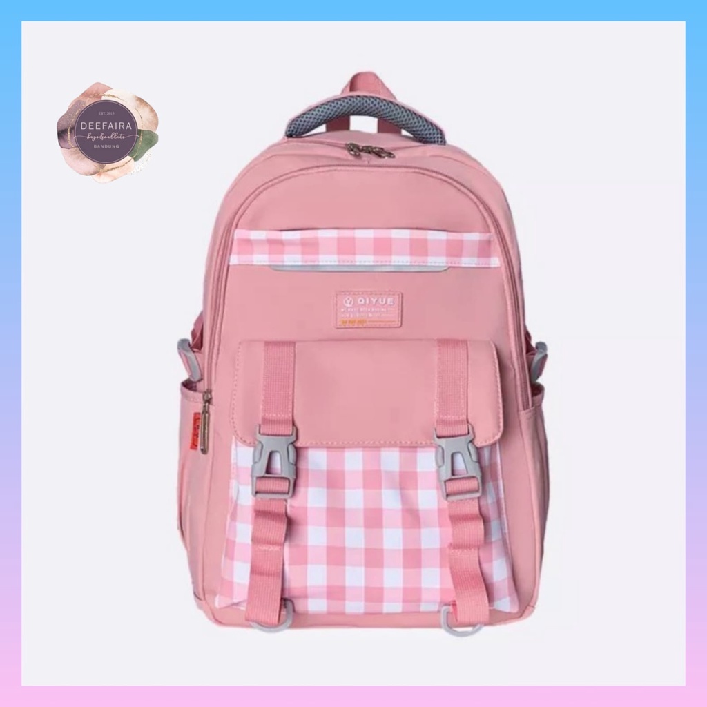 Tas Sekolah Ransel Anak Perempuan Motif Mode Korean Kube Untuk Anak Sd Smp Dan Sma