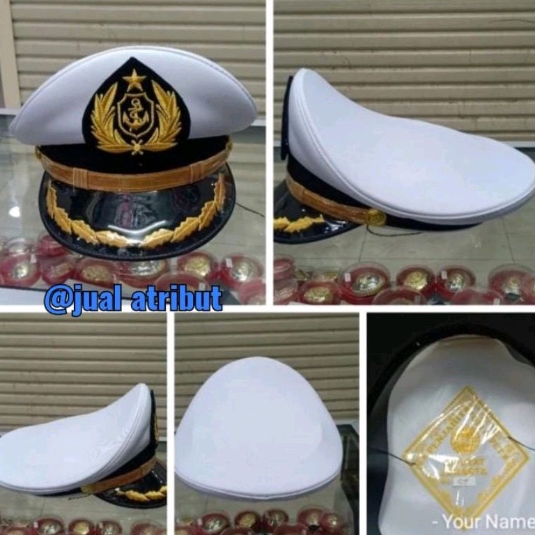Topi Pet PDU upacara Pelaut Pelayaran Topi wisuda pelaut 1 ray(bunga) Pria wanita Lis bangkok