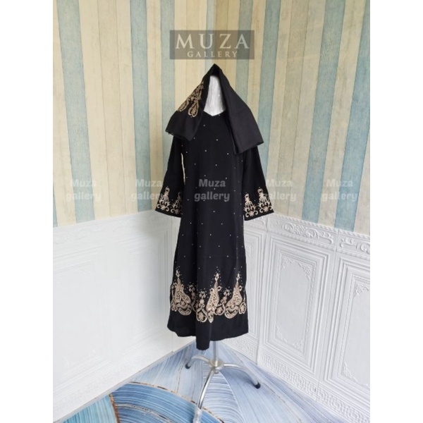 MUZA ABAYA ANAK TURKEY 1002 BONUS PASMINA