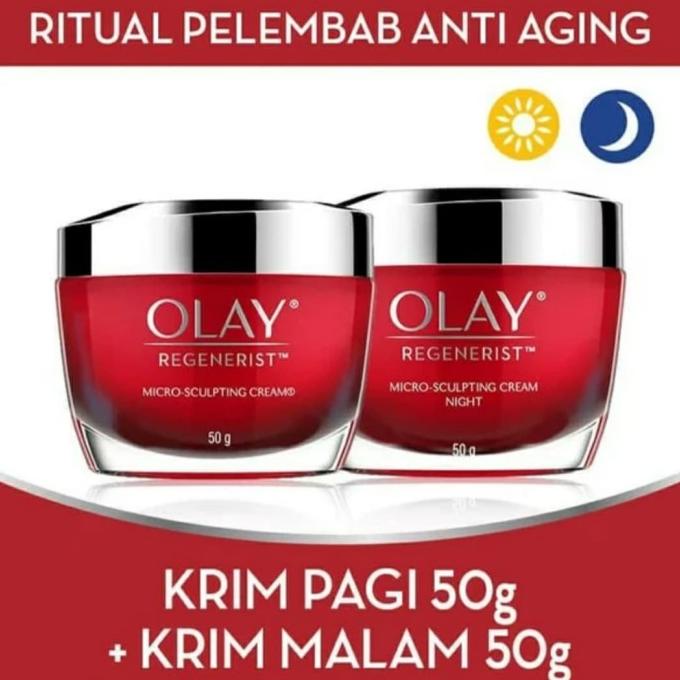 Olay Set Regenerist Micro Sculpting Anti Aging Day & Night Cream 50 gr