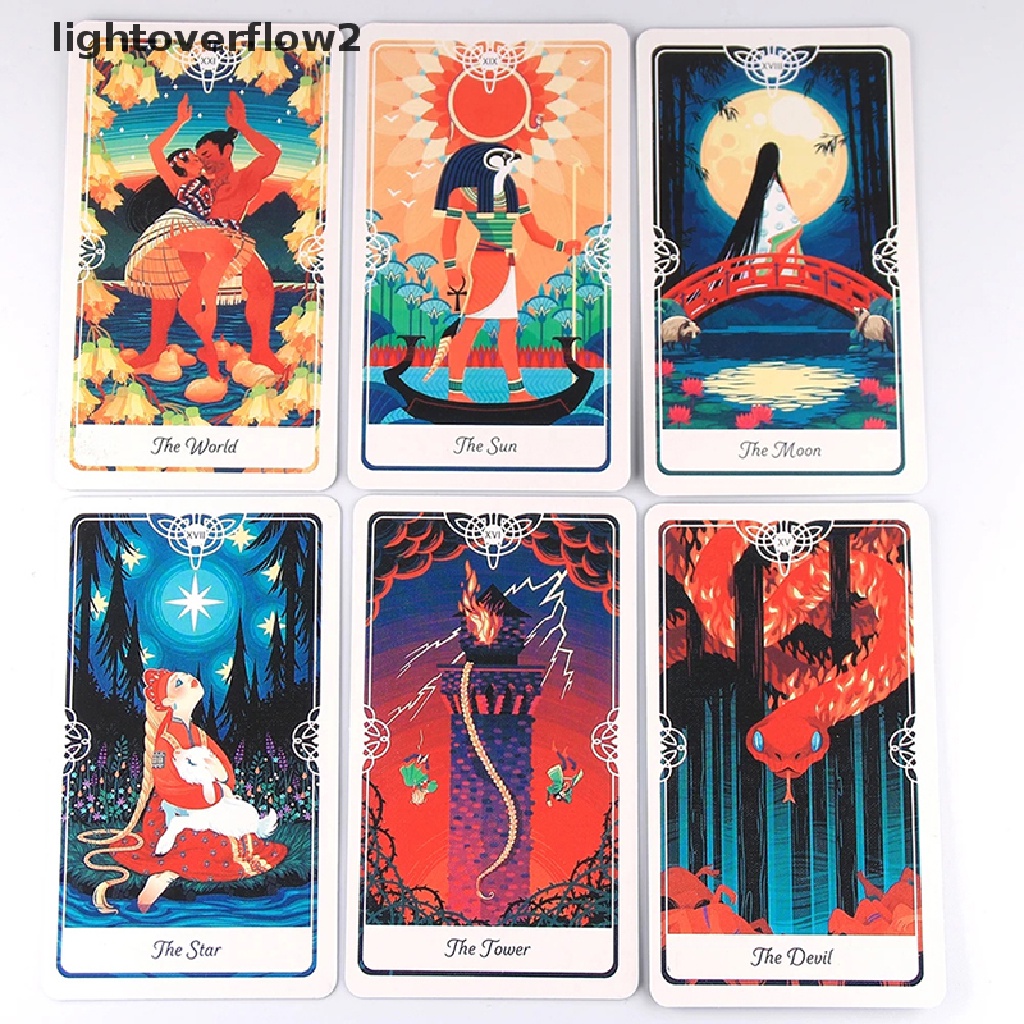 (lightoverflow2) Kartu Tarot the Divine A Deck and Guidebook Inspired by Folklore and Fairy Tales (ID)