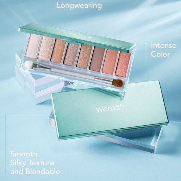 Rumah Cantik Wardah Exclusive Eyeshadow Palette - 9 Warna Pigmented Yang Tahan Lama - Bisa COD RumahCantik354 Beauty Skincare Kosmetik Medan Cosmetics