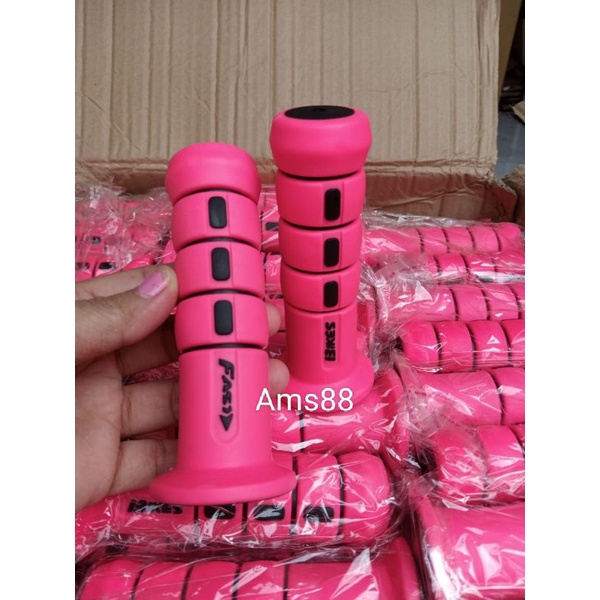 HANDGRIP PINK FASTBIKES - HANDFAT PINK - GRIP PINK VARIASI MOTOR UNIVERSAL