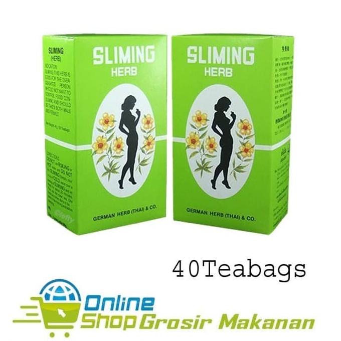 

[COD] Minuman Sliming Herb Tea / Teh Herbal hijau Pelangsing Alami 40 Sashet [COD]