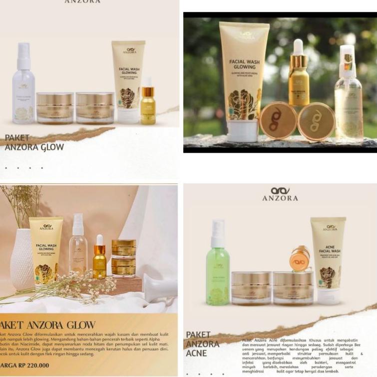 Q5B5 ANZORA GLOW SKINCARE / ANZORA SKINCARE / CREAM ANZORA GLOW ORIGINAL / PAKET ANZORA SKINCARE