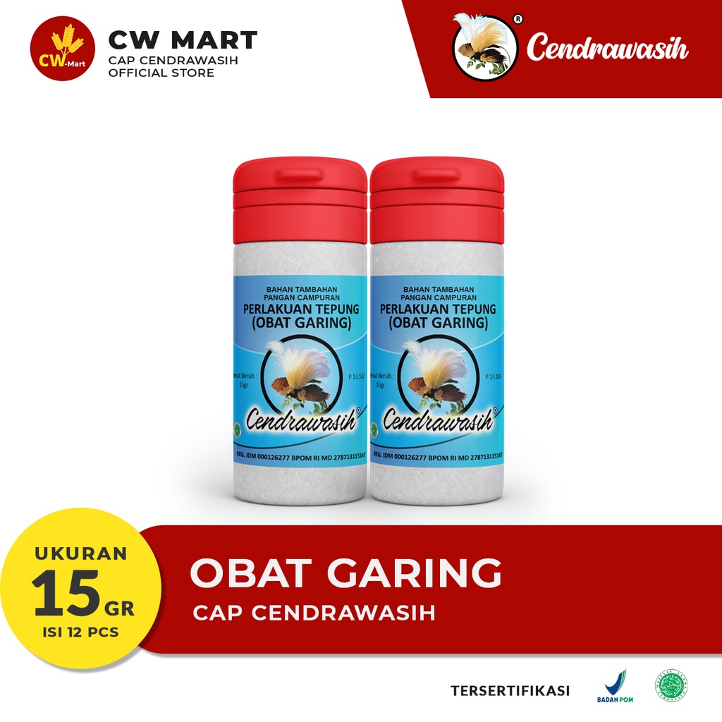 

Cap Cendrawasih Obat Garing 15gr