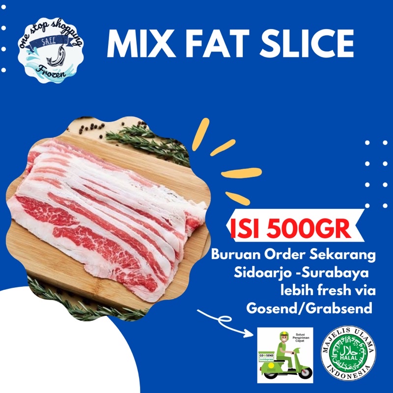 

BEEF SLICE Mix Fat 500gr