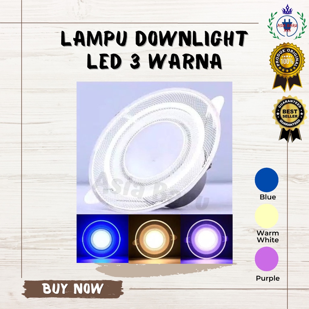 Lampu Downlight LED 3 Warna