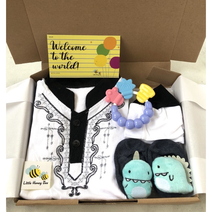 

[COD] hampers bayi laki-laki /hampers bayi cowok /kado bayi - Hitam/putih