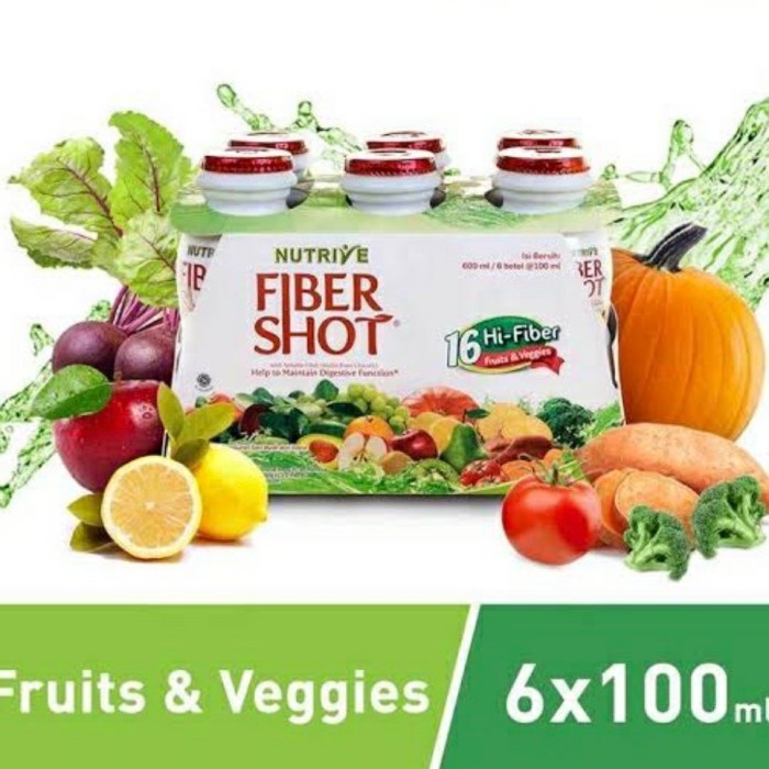 NUTRIVE FIBERSHOT 6 x 100ml MINUMAN TINGGI SERAT