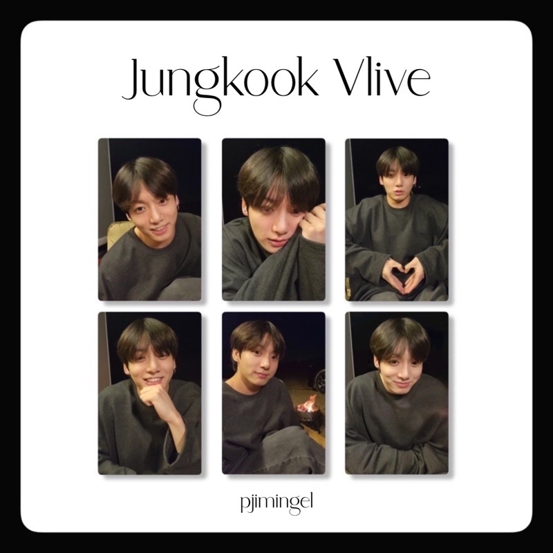 Photocard BTS Jungkook Live Edition Volume 1, Volume 2