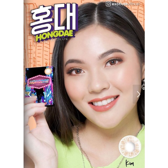 Hongdae Softlens Warna By Exoticon Ukuran Normal Sampai -2.50