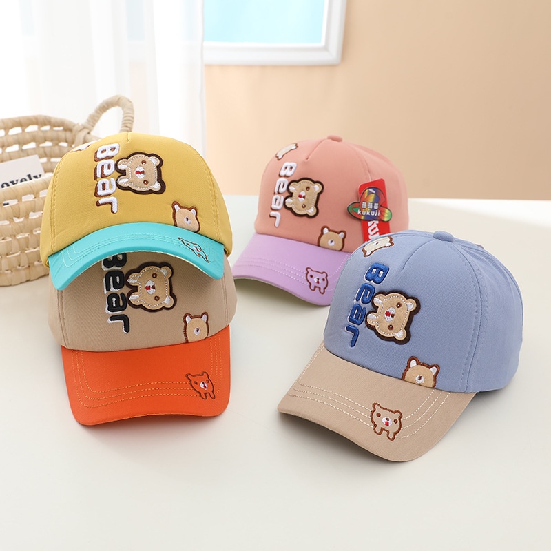 COD!! topi keren anak laki laki dan perempuan umur 1-4 tahun motif VERTI BEAR lucu import premium / babylovanta