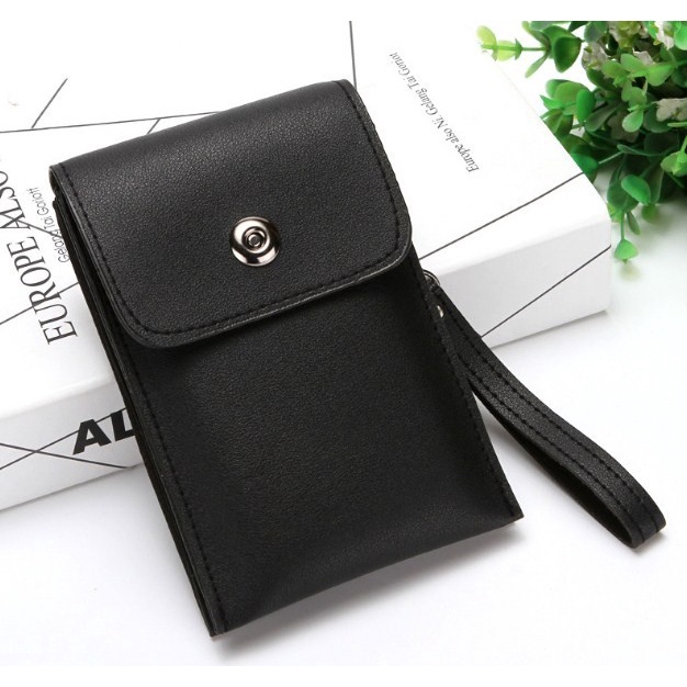 tas selempang hp Tas kecil hp pinggang jinjing clutch pria travel 5 6 inch  - Hitam I7C7 LUCU TERLAR