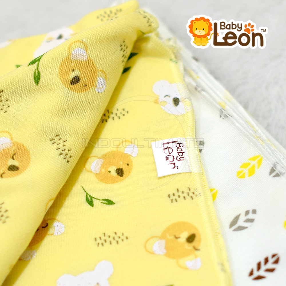 3in1 Selimut Bayi Bedong Bayi Baru Lahir BABY LEON Double Knit BC-2068 (90 x 100cm) Kain Bedong Bayi Lembut Karakter Perlengkapan Bayi Baru Lahir Bedong Bayi Perempuan Bedong Bayi Laki-Laki